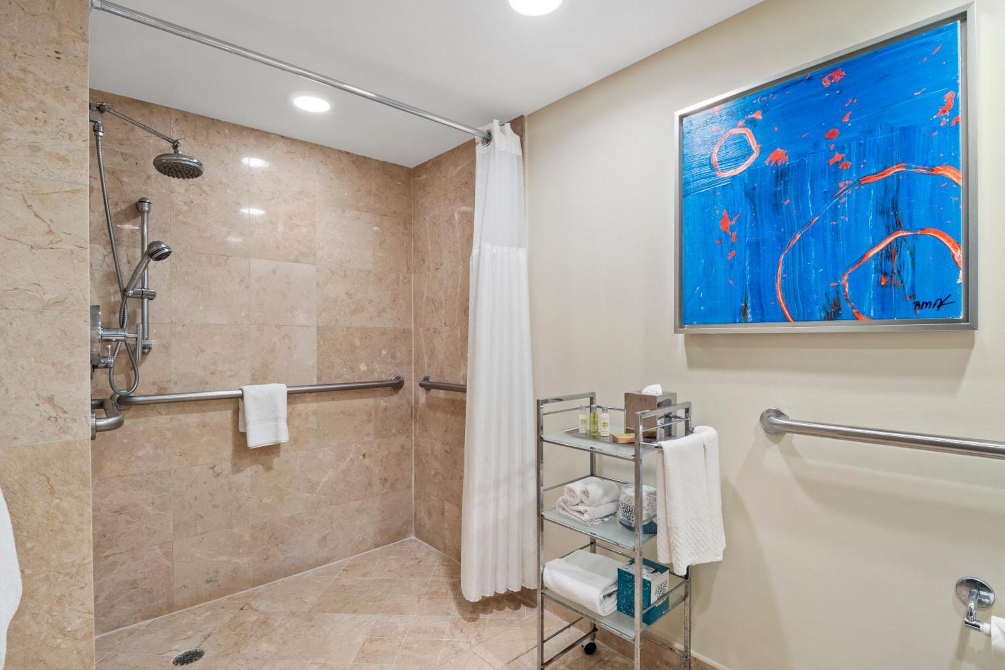 King Suite Roll Shower Water View