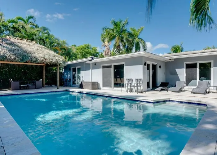Modern 4Br Villa With Pool - Outdoor Amenities - Wfh Fort Lauderdale