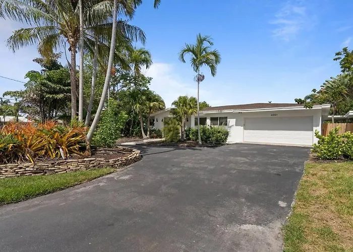 Huisdiervriedelijke Waterfront-Heated Pool-Mini Golf-Game Room-2Mi Beach Fort Lauderdale