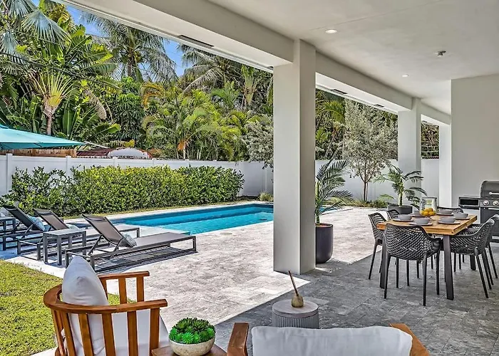 Luxury Villa Heated Pool Las Olas Close To Beach Fort Lauderdale
