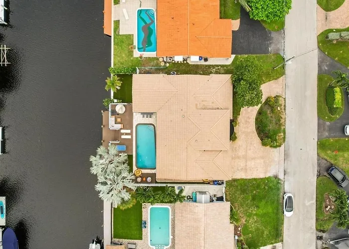 4Bd Home Games Pool Dock Fort Lauderdale acceptant les animaux