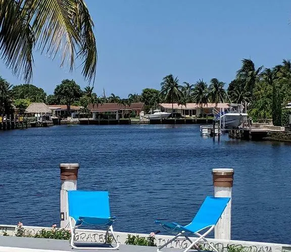 Haustierfreundliches Waterfront Villa - Private Pool & Water Sports Fort Lauderdale